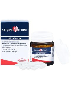 Buy Cardiomagnet tab. p / o captivity. 150mg + 30.39mg # 100  | Online Pharmacy | https://pharm-pills.com