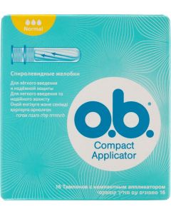 Buy OB Tampons 'Compact Applicator Normal', 16 pcs | Online Pharmacy | https://pharm-pills.com