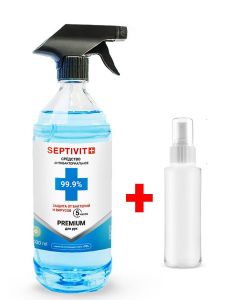 Buy SEPTIVIT Premium Alcohol antiseptic 70% for hands, spray, 99.9% protection 1000 ml. + spray bottle 100 ml. FOR A PRESENT | Online Pharmacy | https://pharm-pills.com