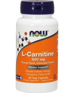 Buy Now Foods L-Carnitine 60 capsules, 500 mg (BAA) | Online Pharmacy | https://pharm-pills.com