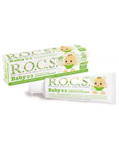 Buy Toothpaste ROCS baby Gentle care Scented chamomile, 0-3 years old, 45 g | Online Pharmacy | https://pharm-pills.com