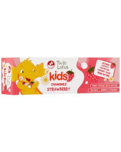 Buy Twin Lotus Kids Chamomile & Strawbery Toothpaste (Strawberry and Chamomile), 50 g | Online Pharmacy | https://pharm-pills.com