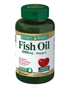 Buy Natural Bounty Fish oil Omega-3 capsules 1000 mg # 50 | Online Pharmacy | https://pharm-pills.com