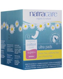 Buy Natracare Sanitary Pads, Ultra Thin, Wingless, 'Super +'. 12 pcs | Online Pharmacy | https://pharm-pills.com