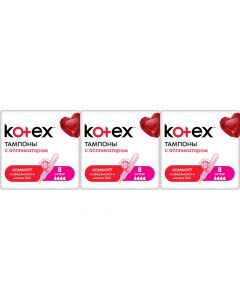 Buy Kotex Super tampons, with an applicator, set: 3 packs | Online Pharmacy | https://pharm-pills.com