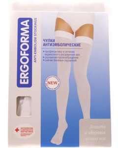 Buy Ergoforma compression stockings, color: white. 217. Size M (3) | Online Pharmacy | https://pharm-pills.com