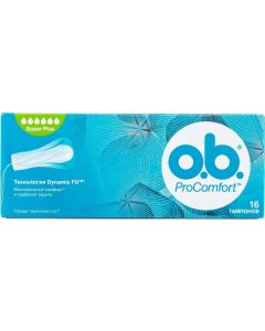 Buy OB Tampons 'ProComfort Super Plus', 16 pcs | Online Pharmacy | https://pharm-pills.com