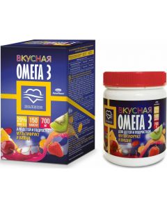 Buy Tasty Omega-3 Polyene with cherry or multifruit flavor, 150 chewable capsules  | Online Pharmacy | https://pharm-pills.com