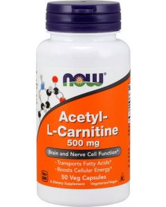 Buy Now Foods Acetyl-L-Carnitine 50 capsules, 500 mg (dietary supplement) | Online Pharmacy | https://pharm-pills.com