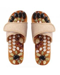 Buy Massage slippers with stones beige | Online Pharmacy | https://pharm-pills.com