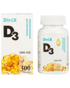 Buy Vitamin D3 2000ME DtriX, 300 capsules | Online Pharmacy | https://pharm-pills.com