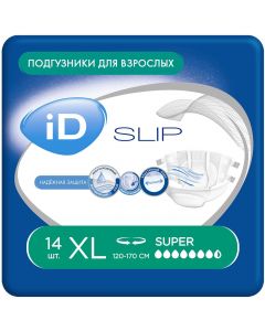 Buy Adult diapers iD Slip, XL size, 14 pcs | Online Pharmacy | https://pharm-pills.com