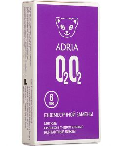 Buy Contact lenses Adria О2О2 30 days, -5.50 / 14.2 / 8.6, transparent, 6 pcs. | Online Pharmacy | https://pharm-pills.com