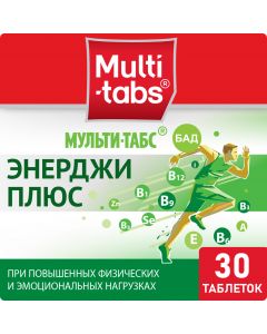 Buy Vitamin and mineral complex Multi-tabs 'Energy Plus', 30 tablets | Online Pharmacy | https://pharm-pills.com