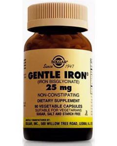 Buy Solgar, Gentle Iron 'Readily available iron', 25 mg, 90 capsules | Online Pharmacy | https://pharm-pills.com