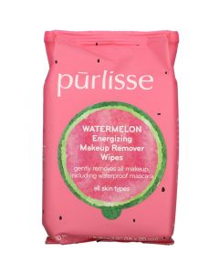 Buy Purlisse, Energizing Makeup Remover Wipes, Watermelon, 30 | Online Pharmacy | https://pharm-pills.com