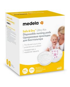 Buy Medela Ultra-thin disposable breast pads, 60 pcs. | Online Pharmacy | https://pharm-pills.com