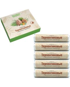 Buy Art Life Terpentine lozenges for sore throat with eucalyptus and propolis for throat, for cough., 5 pcs in a box. | Online Pharmacy | https://pharm-pills.com