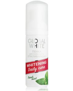 Buy WHITENING / GLOBAL WHITE FOAM / for oral cavity with mint flavor | Online Pharmacy | https://pharm-pills.com