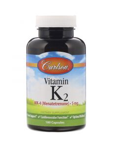 Buy Carlson Labs, Vitamin K2, MK-4 (menatetrenone), 5 mg, 180 capsules | Online Pharmacy | https://pharm-pills.com