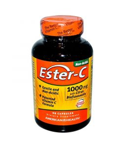 Buy American Health, dietary supplement for maintaining immunity Ester-C with citrus bioflavonoids, 1000 mg, 90 capsules | Online Pharmacy | https://pharm-pills.com