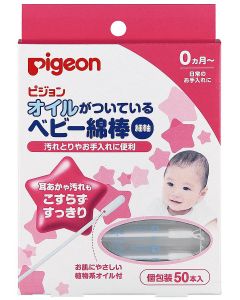 Buy Baby cotton swabs with oil impregnation PIGEON from birth | Online Pharmacy | https://pharm-pills.com