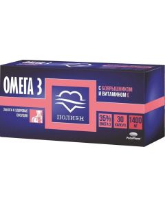 Buy Omega-3 35% Polien with hawthorn extract and vitamin E capsules 1400 mg # 30 | Online Pharmacy | https://pharm-pills.com