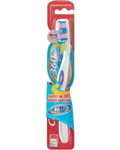 Buy Colgate Toothbrush '360. Super cleanliness of the entire oral cavity', medium hard, color: pink | Online Pharmacy | https://pharm-pills.com