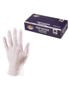 Buy Disposable vinyl gloves 'Aviora', powder-free, size M, 100 pcs | Online Pharmacy | https://pharm-pills.com