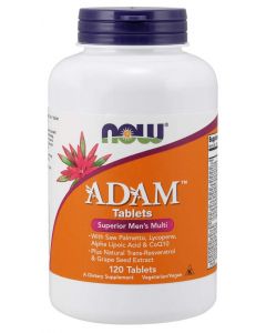 Buy Now Foods Adam Men's Multi Vitamin and Mineral Complex, 120 tablets | Online Pharmacy | https://pharm-pills.com