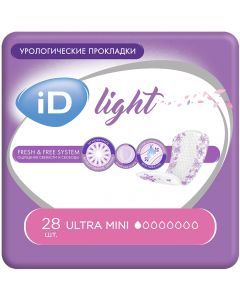 Buy Urological pads iD Light Ultra Mini, 28 pcs | Online Pharmacy | https://pharm-pills.com