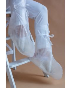 Buy Edel Spunbond shoe covers with ties, white, 3 pairs | Online Pharmacy | https://pharm-pills.com