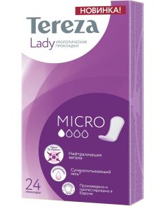 Buy TerezaLady Micro urological pads, 24 pcs | Online Pharmacy | https://pharm-pills.com