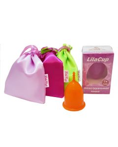 Buy Menstrual cup 'Atlas Premium', orange M LilaCup 22 ml | Online Pharmacy | https://pharm-pills.com