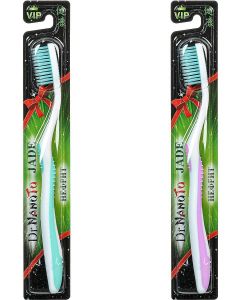 Buy Dr. NanoTo Jade Toothbrush with Jade (set of 2 pcs: pink and green) (South Korea) | Online Pharmacy | https://pharm-pills.com