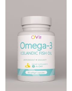 Buy Original Vitamins Icelandic Omega-3 Fish Oil with Vitamin E for children and adults - 60 gelatin capsules | Online Pharmacy | https://pharm-pills.com