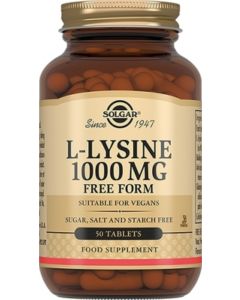 Buy Solgar, L-Lysine 'L-Lysine', 1000 mg, 50 tablets | Online Pharmacy | https://pharm-pills.com