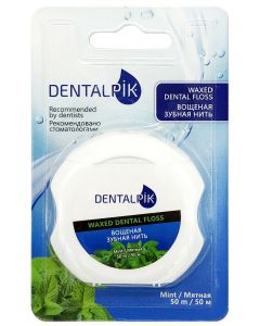 Buy Dentalpik Dental floss mint Floss Mint Waxed (waxed), 50 m | Online Pharmacy | https://pharm-pills.com