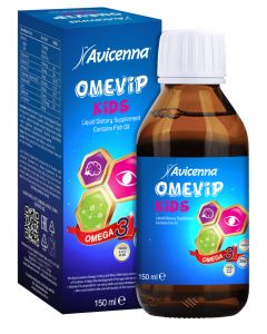 Buy Avicenna (OmeVip Kids) Syrup for children with Omega-3 and vitamins, mango and vanilla flavor - 150 ml | Online Pharmacy | https://pharm-pills.com