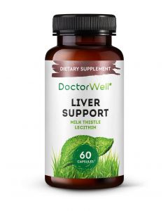 Buy DoctorWell Complex for liver with milk thistle and lecithin Liver Support, 60 pieces | Online Pharmacy | https://pharm-pills.com