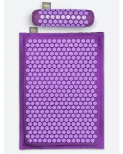 Buy Massage acupuncture set: mat + roller + Relaxmat backpack, purple. Promotes relaxation and relief from back pain and headaches. Made in Russia. | Online Pharmacy | https://pharm-pills.com