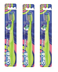 Buy ORAL-B Neon Fresh 40 (soft) Toothbrush / SET 3 pcs | Online Pharmacy | https://pharm-pills.com