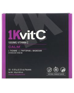 Buy 1Kvit C, Calm, Vitamin C, 1000 mg, 30 sachets of 6.5 g each effervescent drink mix, natural orange flavor | Online Pharmacy | https://pharm-pills.com