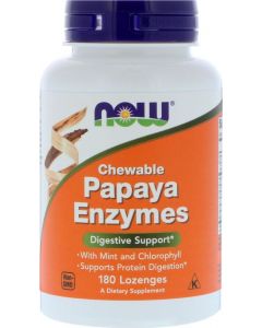 Buy Now Foods Papaya Enzymes 180 chewable tablets (BAA) | Online Pharmacy | https://pharm-pills.com