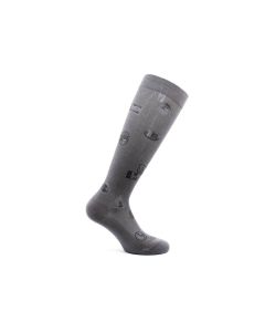 Buy Knee-highs 1 class of compression UNISEX Cotton Socks Fancy, size L-4 / color: gray (stamps) | Online Pharmacy | https://pharm-pills.com