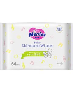 Buy Wet wipes for children Merries 'Flushable', 64 pcs | Online Pharmacy | https://pharm-pills.com