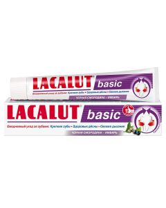 Buy Lacalut Basic Blackcurrant and Ginger Prophylactic Toothpaste, 75 ml | Online Pharmacy | https://pharm-pills.com