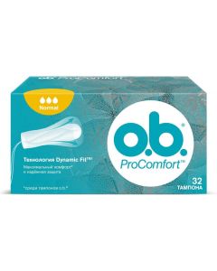 Buy OB Tampons 'ProComfort Normal', 32 pcs | Online Pharmacy | https://pharm-pills.com