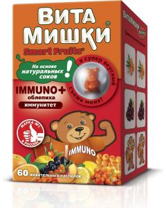 Buy Vitamishki 'Immuno + sea buckthorn ', 60 chewing pastes x 2.5 g | Online Pharmacy | https://pharm-pills.com