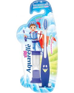 Buy AQUARELLE KIDS Children's toothbrush BLUE with an hourglass for children over 3 years old | Online Pharmacy | https://pharm-pills.com